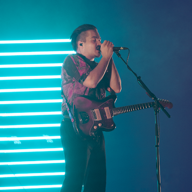 Clemens Rehbein of Milky Chance performs at Mission Ballroom in Denver, Colorado, December 19. Mika Earley | KCSU